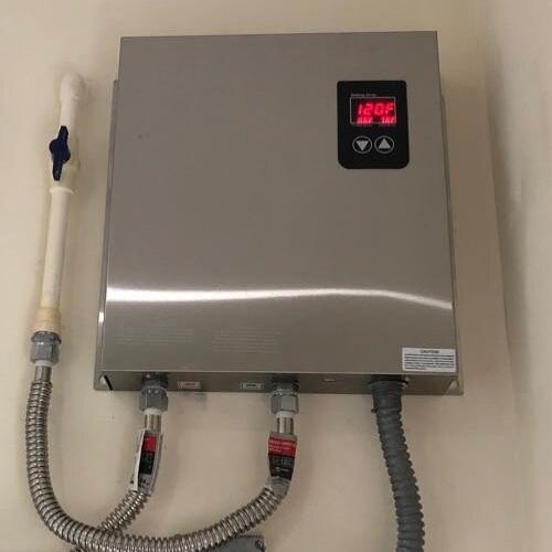 A tankless water heater